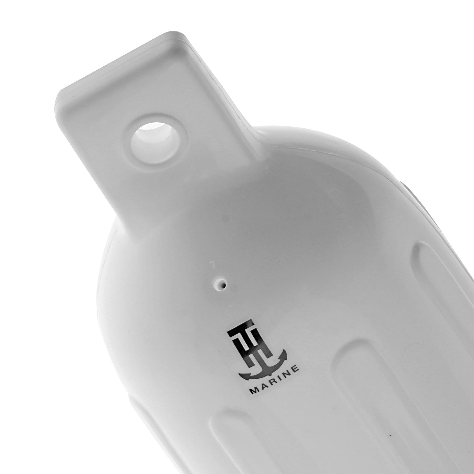 Double-Eye Ribbed Boat Fender, Deflated