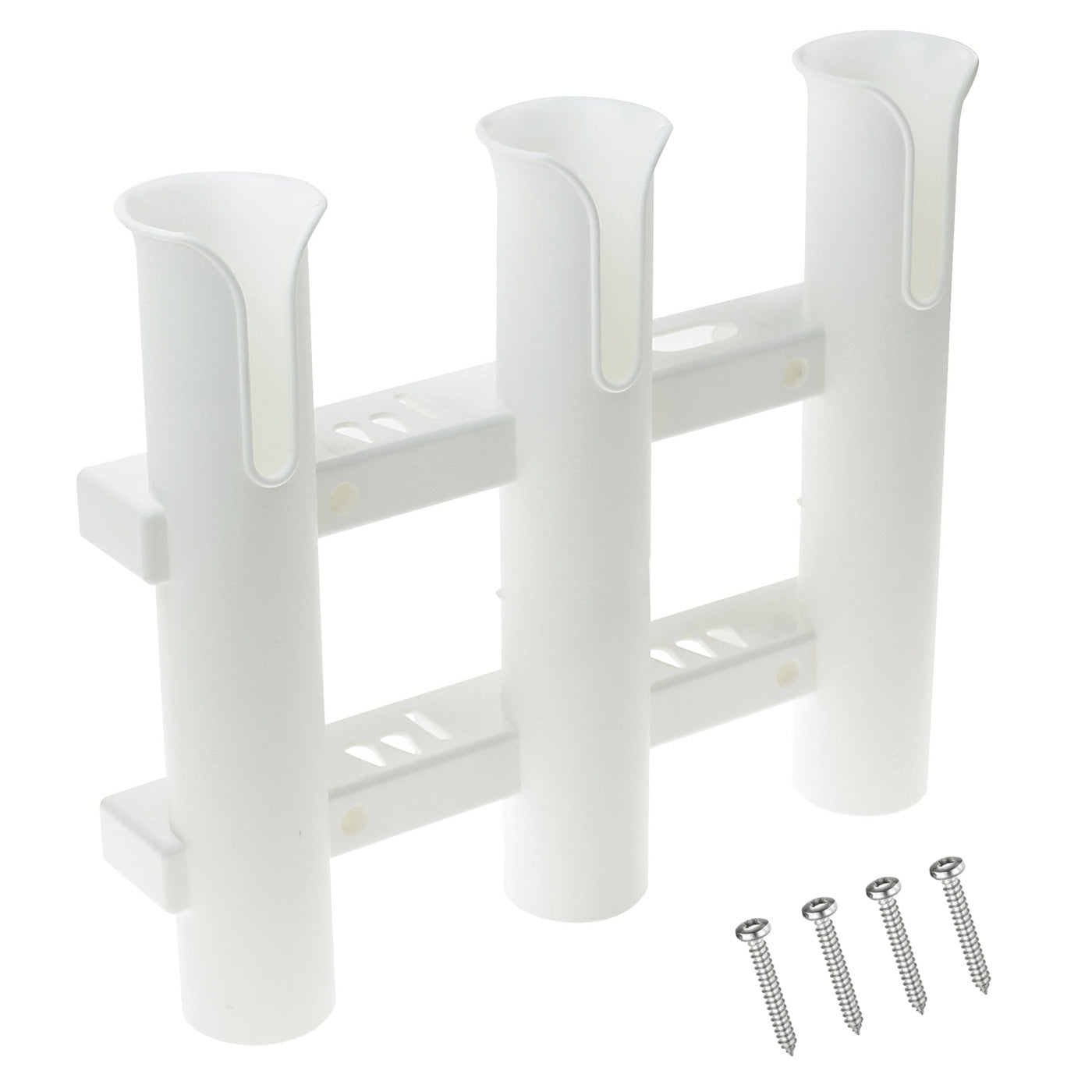 3 Rack White Rod Holder