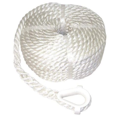 Double-Braided Windlass Rope Spliced with Stainless Chain (For Windlass)