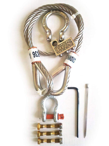 Fluke Anchor, Rope, and Swivel Kit for Boats to 25'