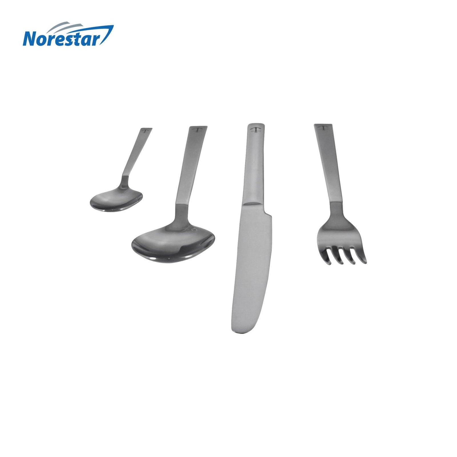 24 Piece Stainless Steel Nautical Theme Cutlery/Flatware Set