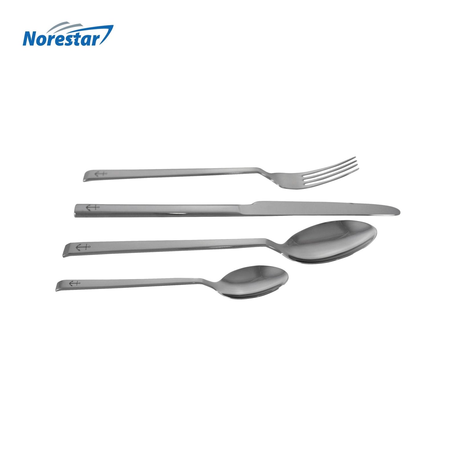 24 Piece Stainless Steel Nautical Theme Cutlery/Flatware Set