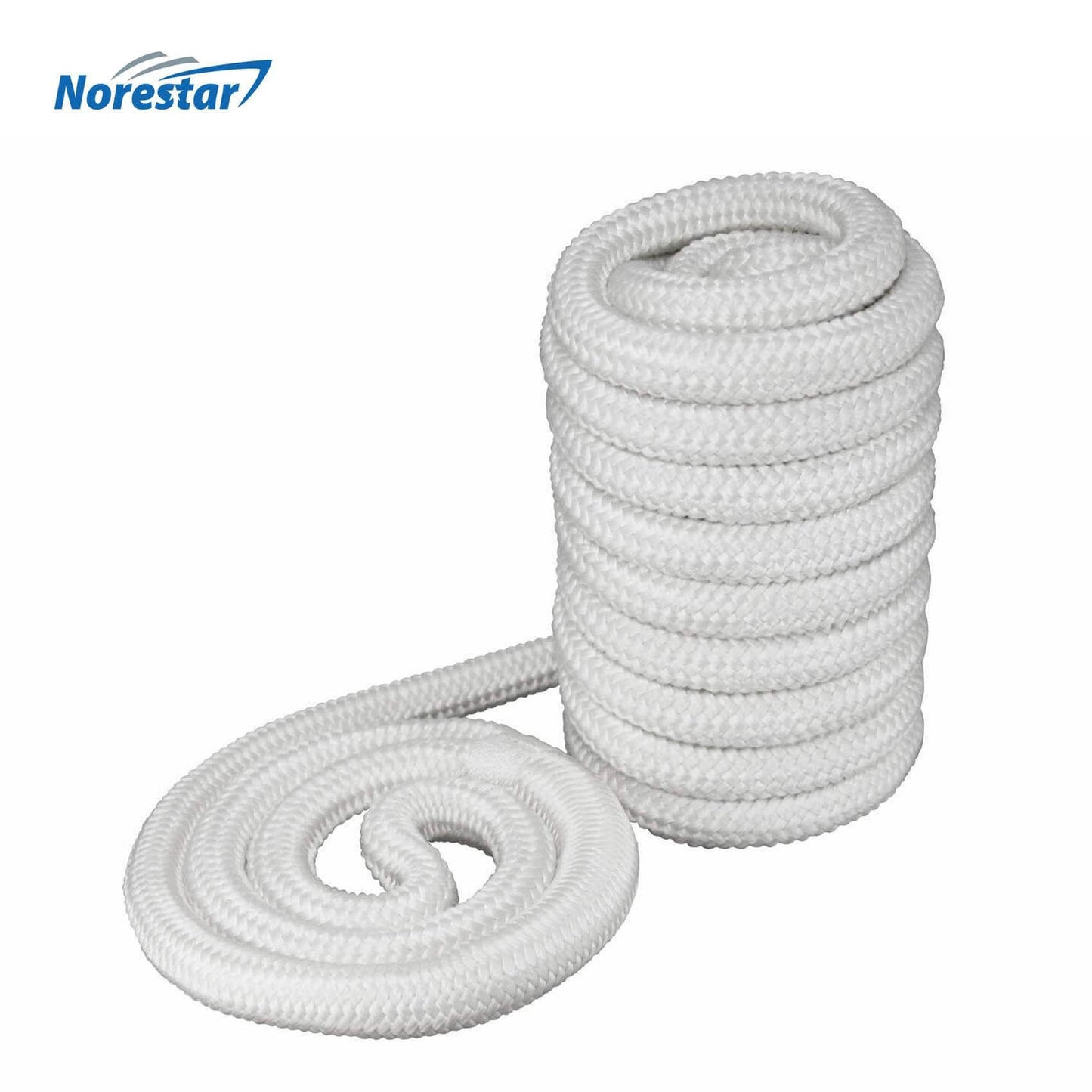Norestar Braided Nylon Dock Line White