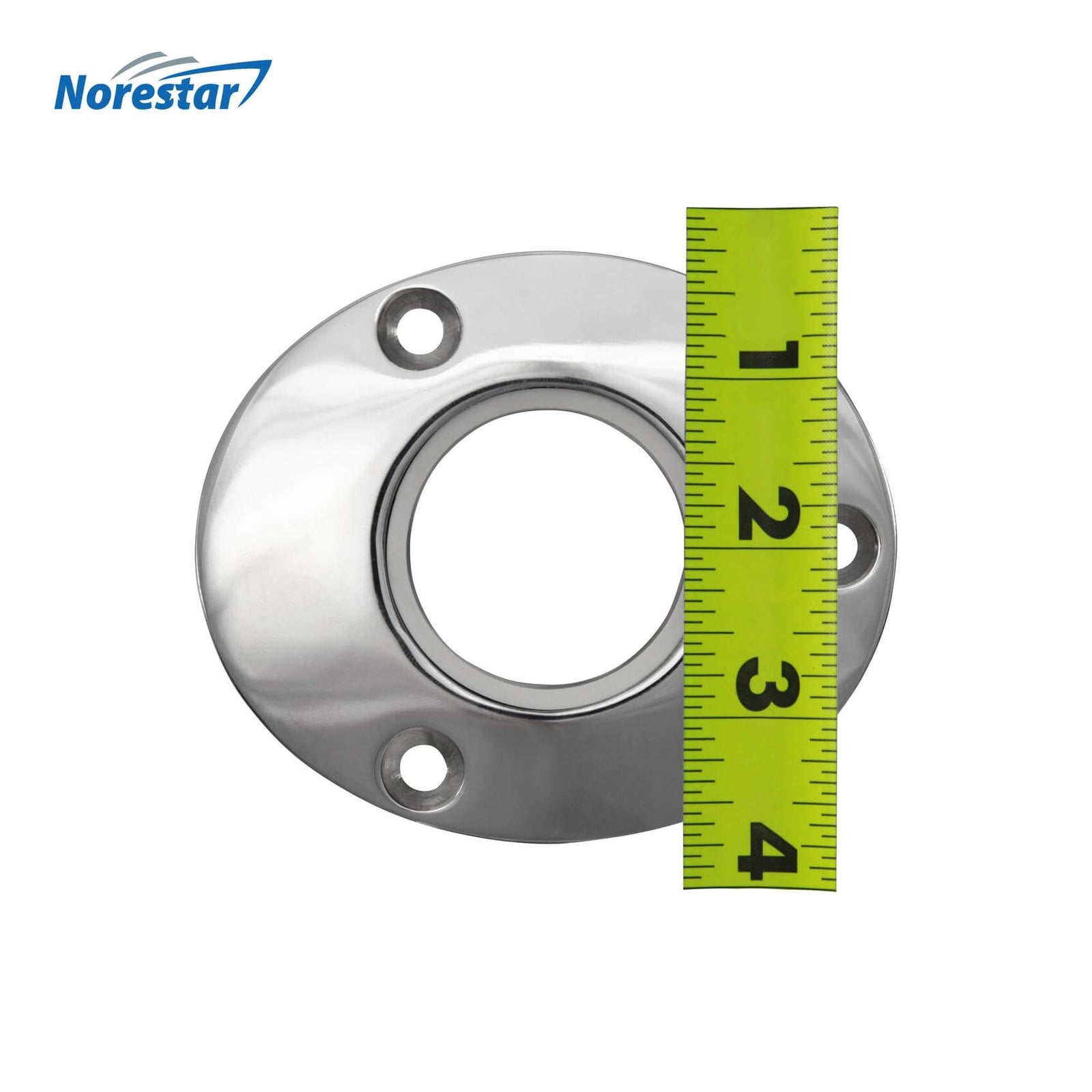 Flush Mounted Stainless Steel Rod Holder - Measure