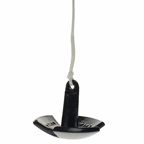 PWC Sand Anchor, Black, with 6' Rope, Snap Hook, and Buoy