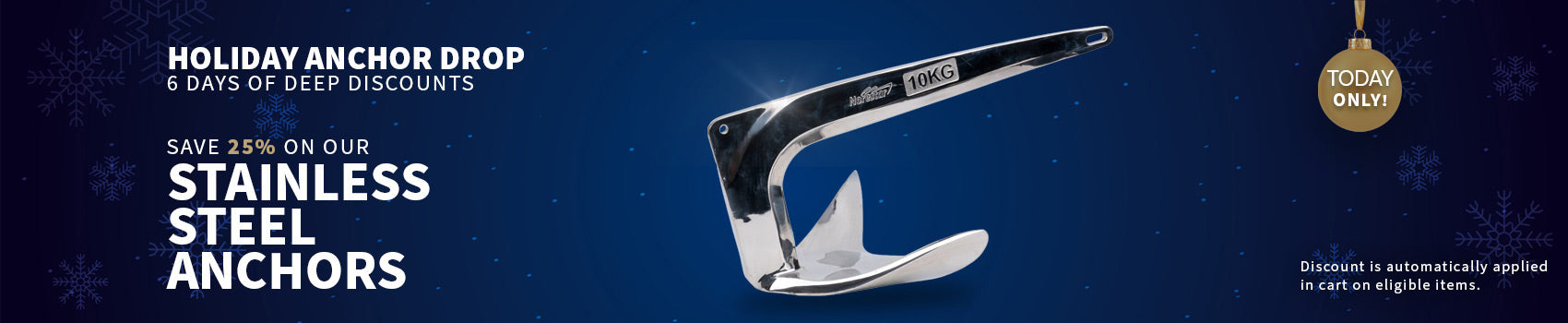 Holiday Anchor Drop - Stainless Steel Anchor Savings