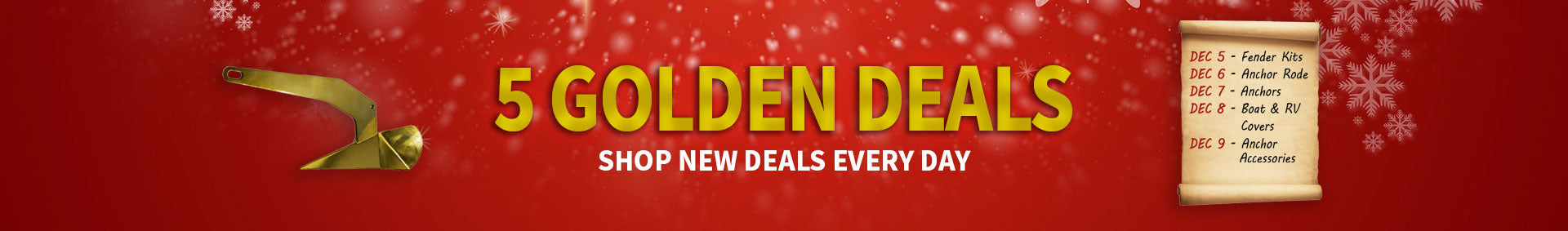 5 Golden Deals - Anchor Line & Rode