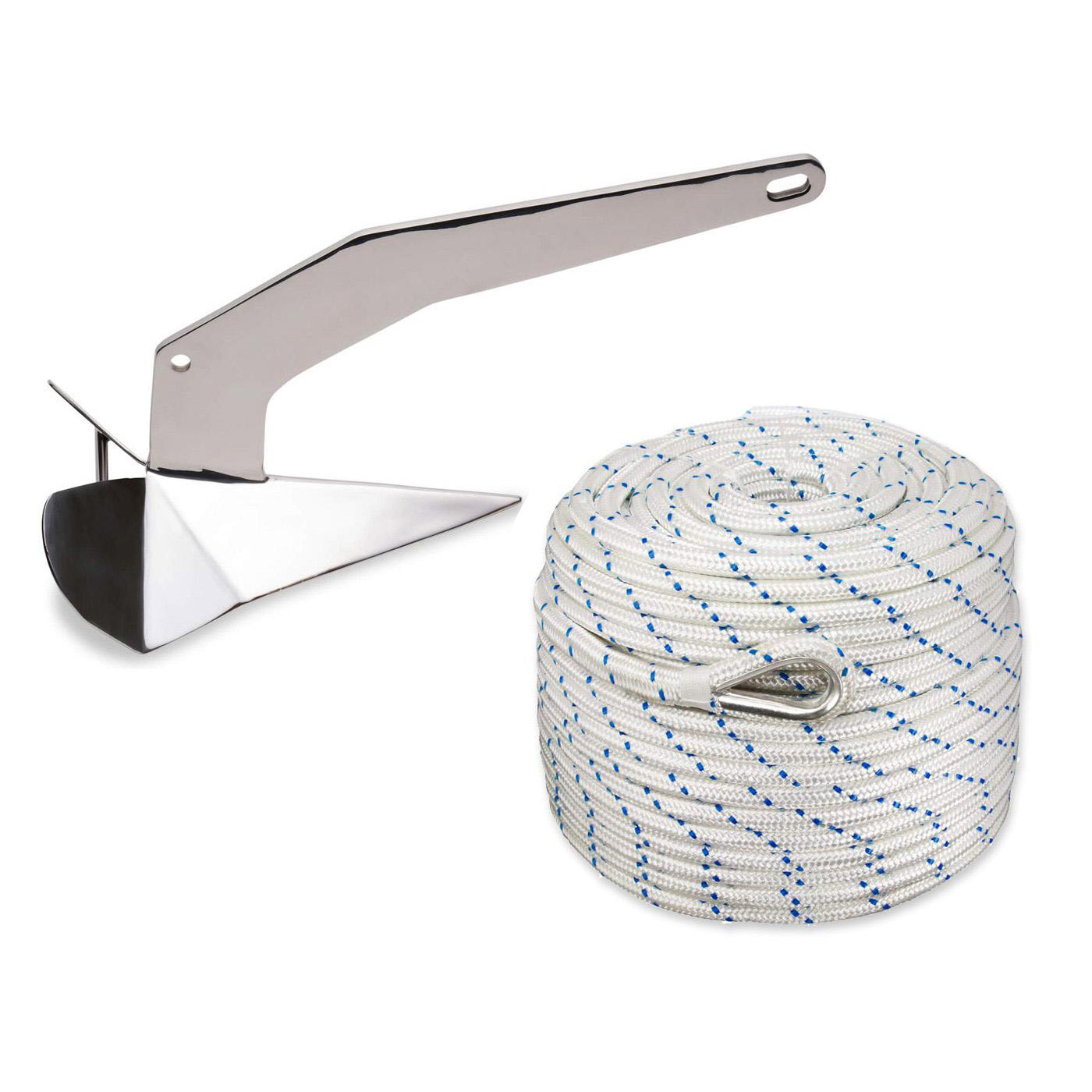 Wing Anchor and Rope Kit for Boats to 29'