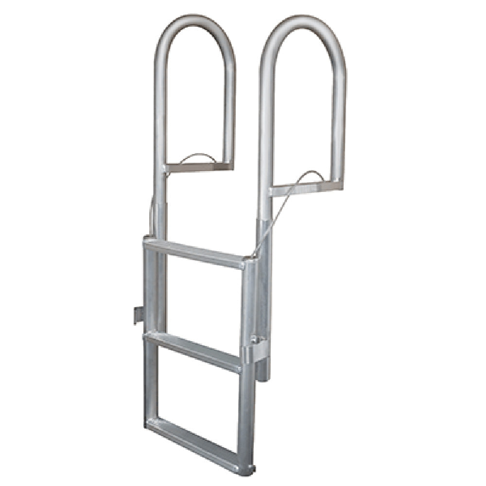 Retractable Sliding Lift Ladder for Floating Docks - Wide 4" Step