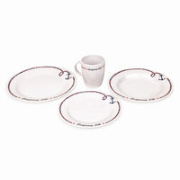 16 Piece Non-Skid Melamine Galleyware, Anchor Collection