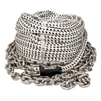 Double-Braided Nylon Windlass Rope & Stainless Steel Chain (Prespliced 1/4" HT G4 Chain)