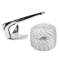 Claw Anchor and Rope Kit for Boats to 35'