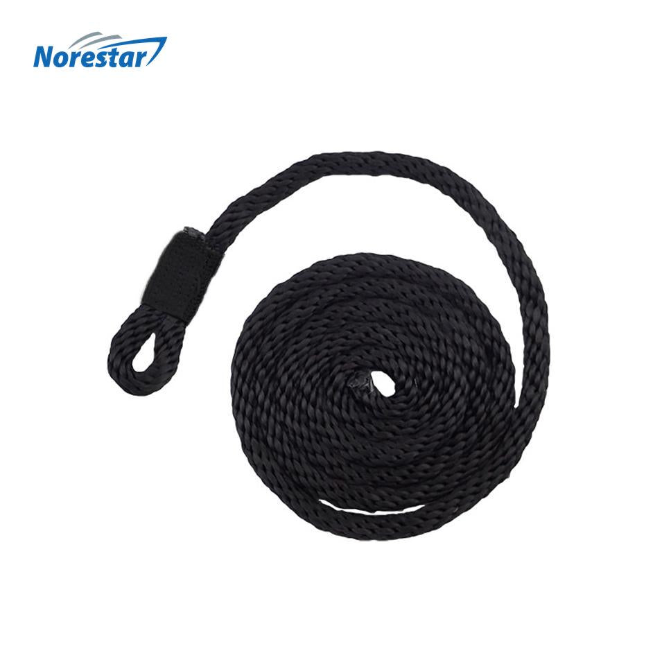 Braided Nylon Boat Fender Line, 6' x 3/8", Black