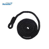 Braided Nylon Boat Fender Line, 6' x 3/8", Black
