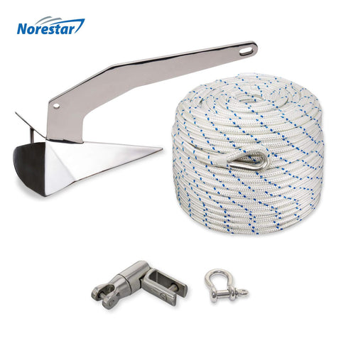 Galvanized Grapnel Small Boat Anchor Kit