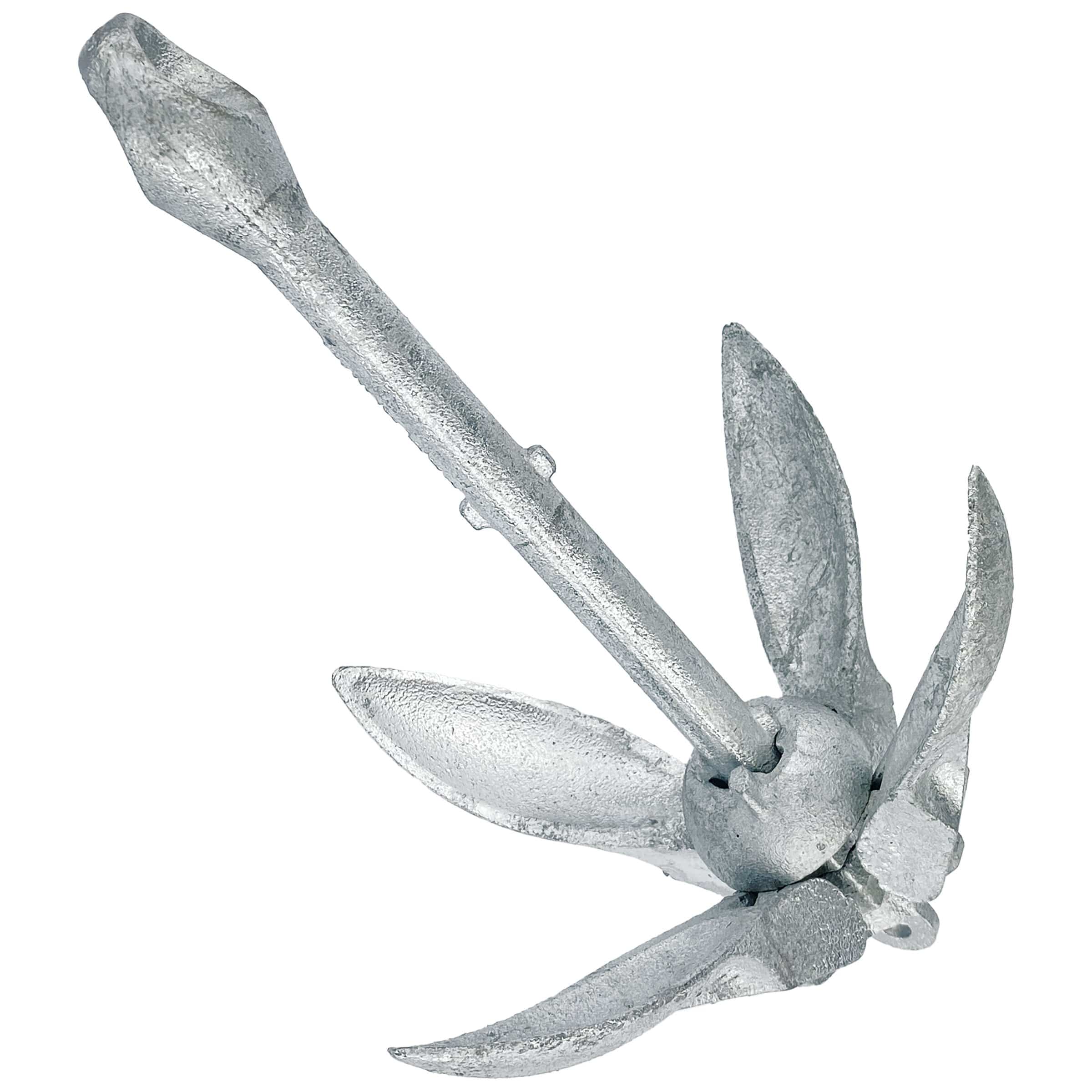 Galvanized Steel Grapnel Boat Anchor, 9 lbs
