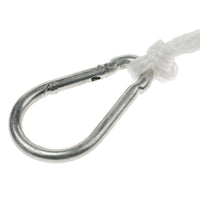 Mushroom Boat Anchor Kit: Vinyl Coated, 5/16" x 50' Rope, Snap Hook, 10 lbs