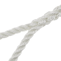 3-Strand Twisted Nylon Dock Line, 15' × 3/8" (White)