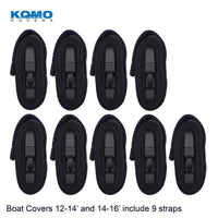 Trailerable Boat Cover Includes Straps - 9