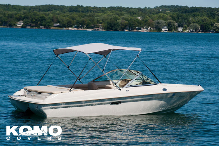 Komo Covers Premium 3-Bow Boat Bimini Top Cover –