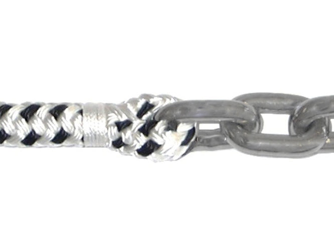 Double-Braided Windlass Rope Spliced with Stainless Chain (For Windlass)