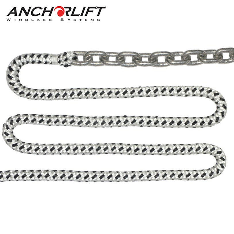 Anchorlift Double Braided Windlass Rope and Galvanized HT Chain (For Windlass)