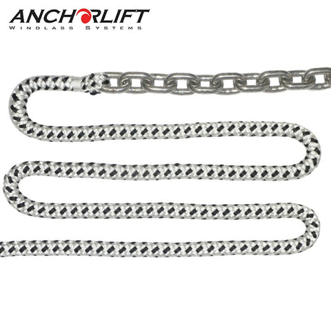 Double-Braided Nylon Anchor Rope with Stainless Steel Thimble