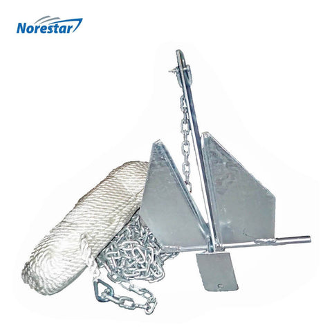 Galvanized Steel Hinged Plow/CQR Boat Anchor