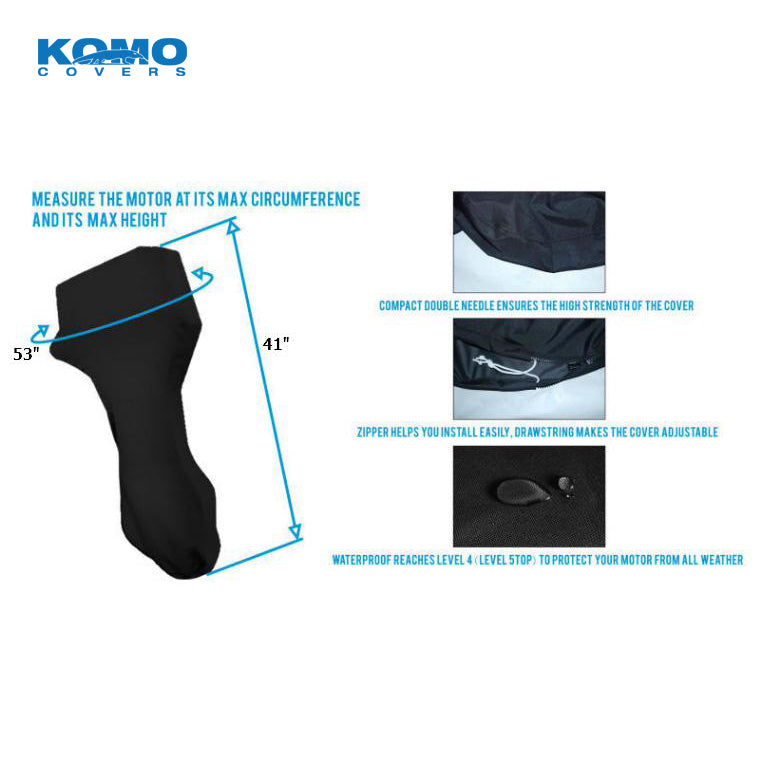 Full Outboard Motor Cover - Dimensions
