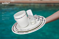 16 Piece Non-Skid Melamine Galleyware  Anchor Collection  Non-Skid Demo