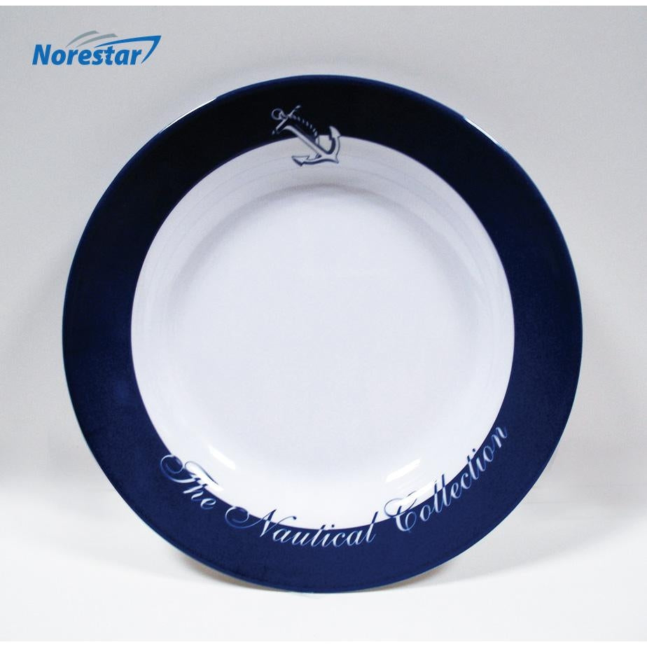 20 Piece Melamine Galleyware Set, Nautical Collection - Plate