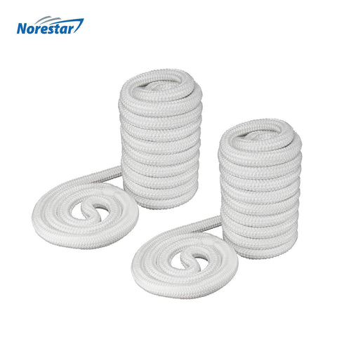 3-Strand Twisted Nylon Dock Line, 15' × 1/2" (White)