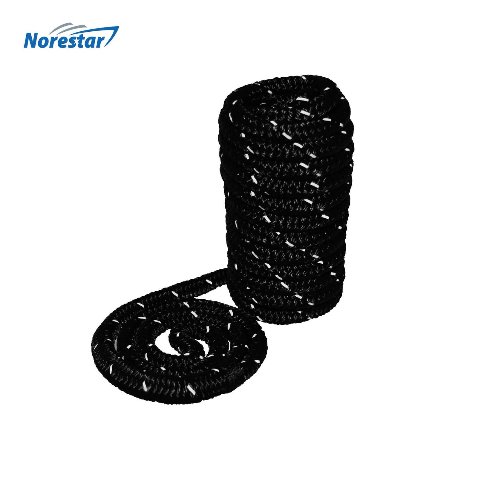 Norestar Set of Two High-Visibility Reflective Double-Braided Nylon Dock  Lines –