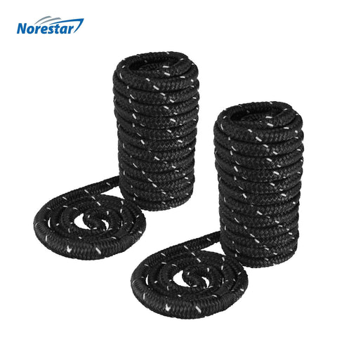 Double-Braided Nylon Dock Line (Black)