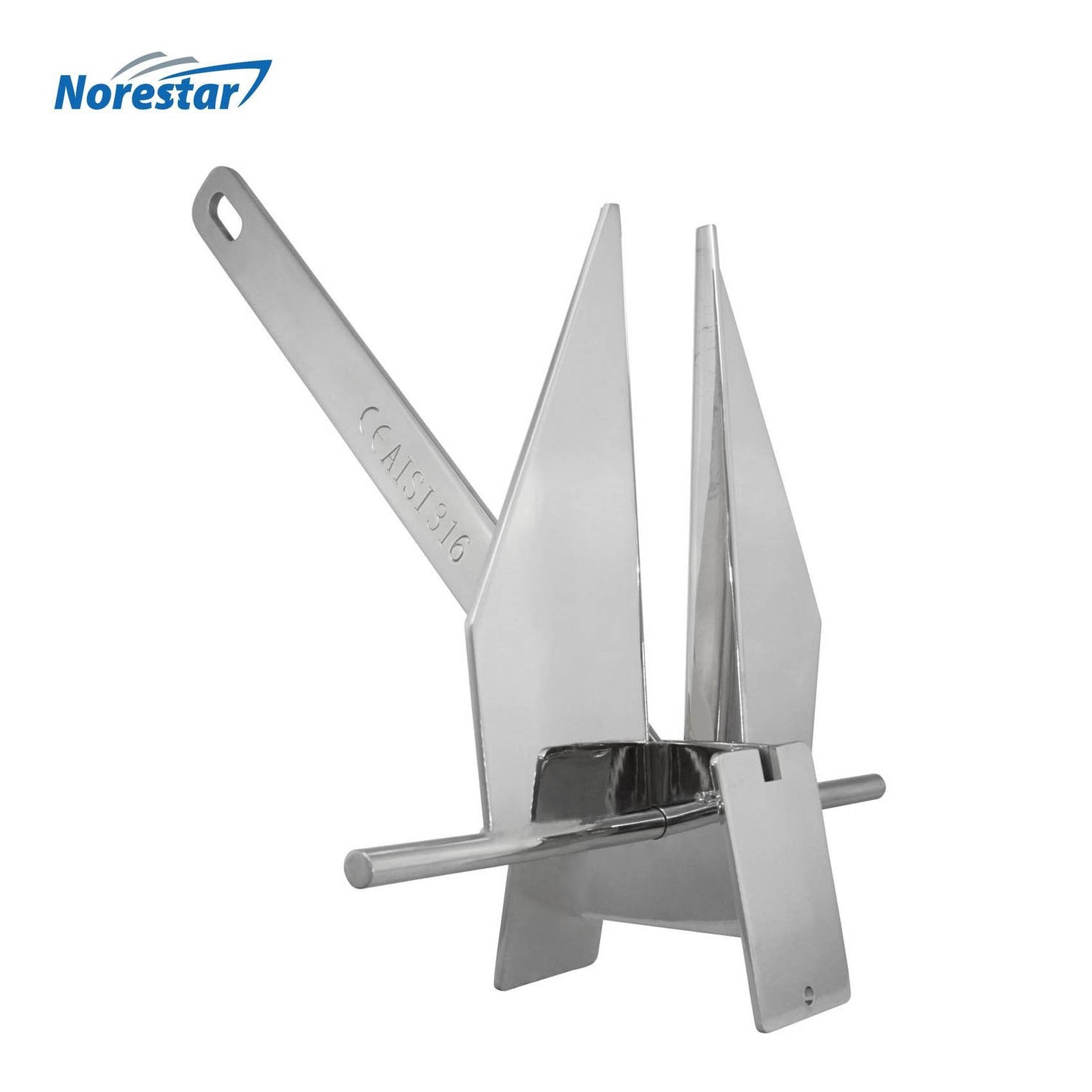 Stainless Steel Danforth/Fluke Boat Anchor by Norestar