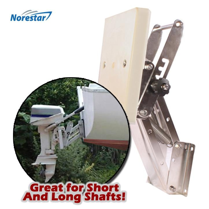 Norestar Stainless Steel Auxiliary Outboard Motor Kicker Bracket Anchoring