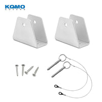 Square Tube Pontoon Bimini Top - Deck Mounts