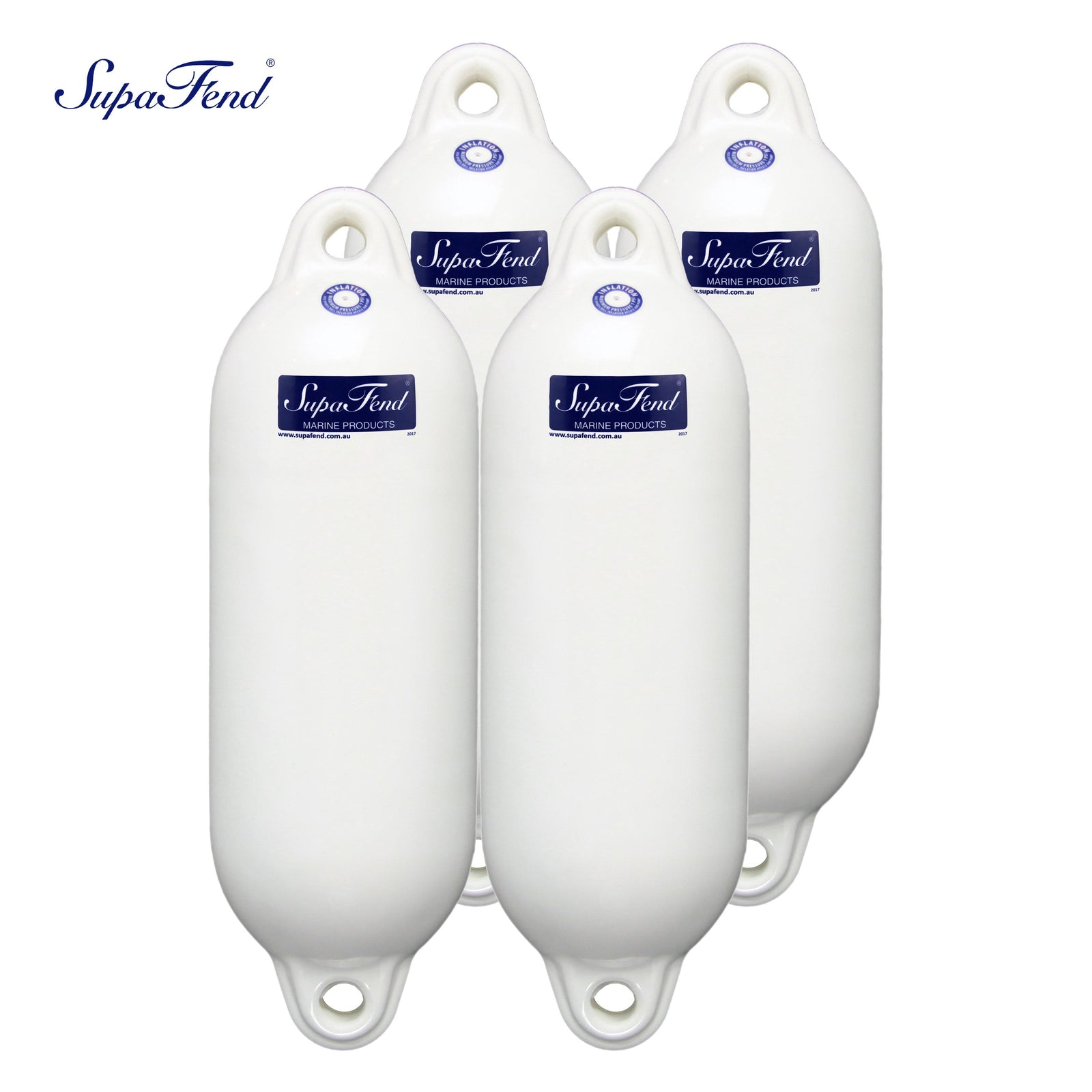 Four SupaFend Boat Fenders - 23.5"x8" (5276014)