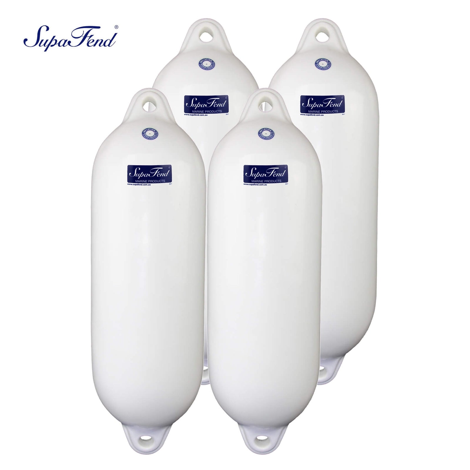 Four SupaFend Boat Fenders - 31.5"x10" (5276018)